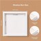 White 12x12 Shadow Box Frame with Linen Backboard and Real Glass, Wood Display Case, Deep Showcase for Photos, Tickets, Wedding Bouquets, Medals, and Baby Sports Memorabilia,